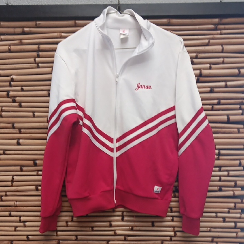 Cheer Leader Red and White Zip-Up Jacket